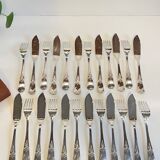 PLATIL 12 Couverts à Poisson  Métal Argenté