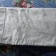 large old sheet imposing monogram PB iris decoration