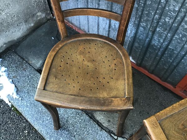 Set de 2 chaises bistrot vintage