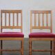 Chaises de ferme danoises en chêne massif des années 1940/50, ensemble baroque de 4.