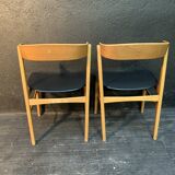 Scandinavian suite of 4 chairs 1960