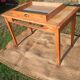Table bureau bois brut