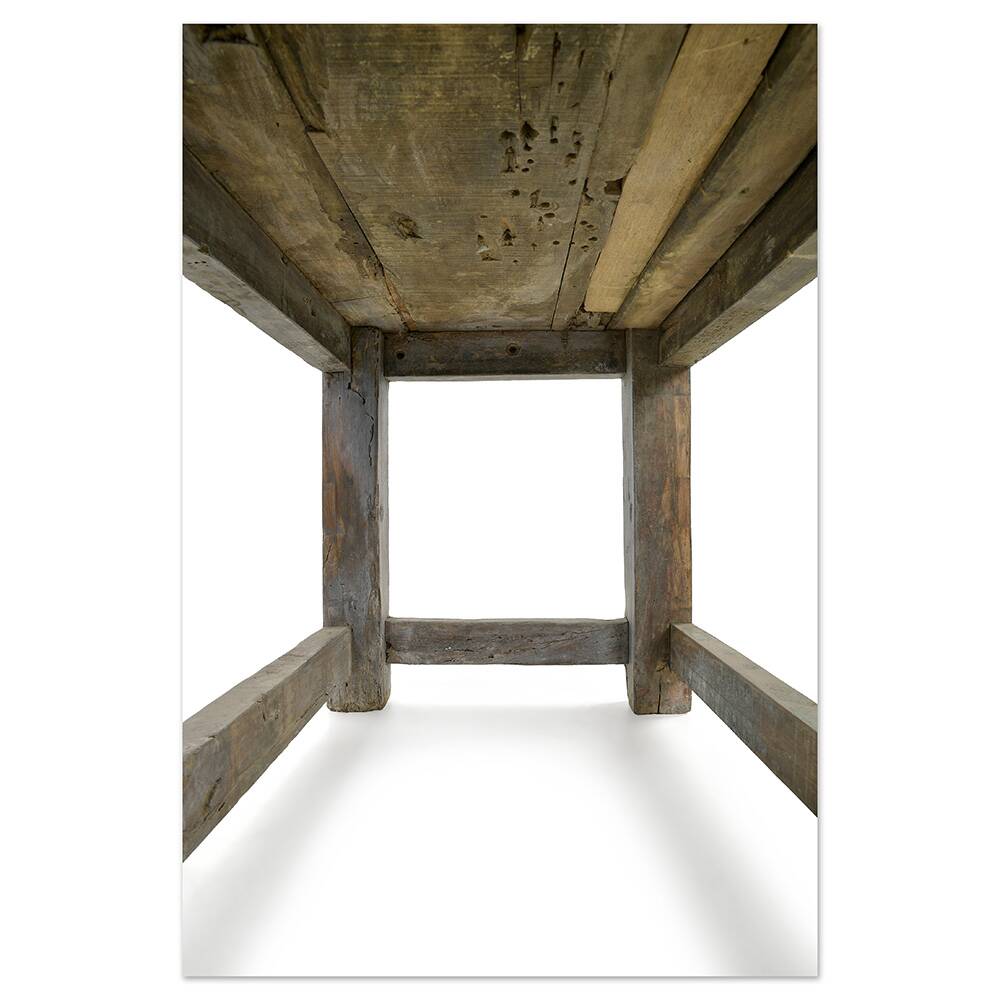 Solid wood work table (66 x 91 x 60cm)