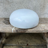 Vintage ceiling light in white opaline, vintage wall sconce.