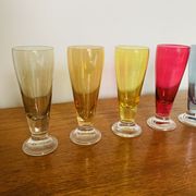 Ensemble de 6 verres colorés Fains