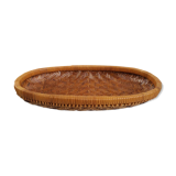 Empty basket woven rattan pocket