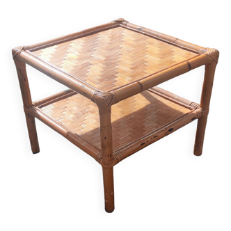 Table basse en bambou