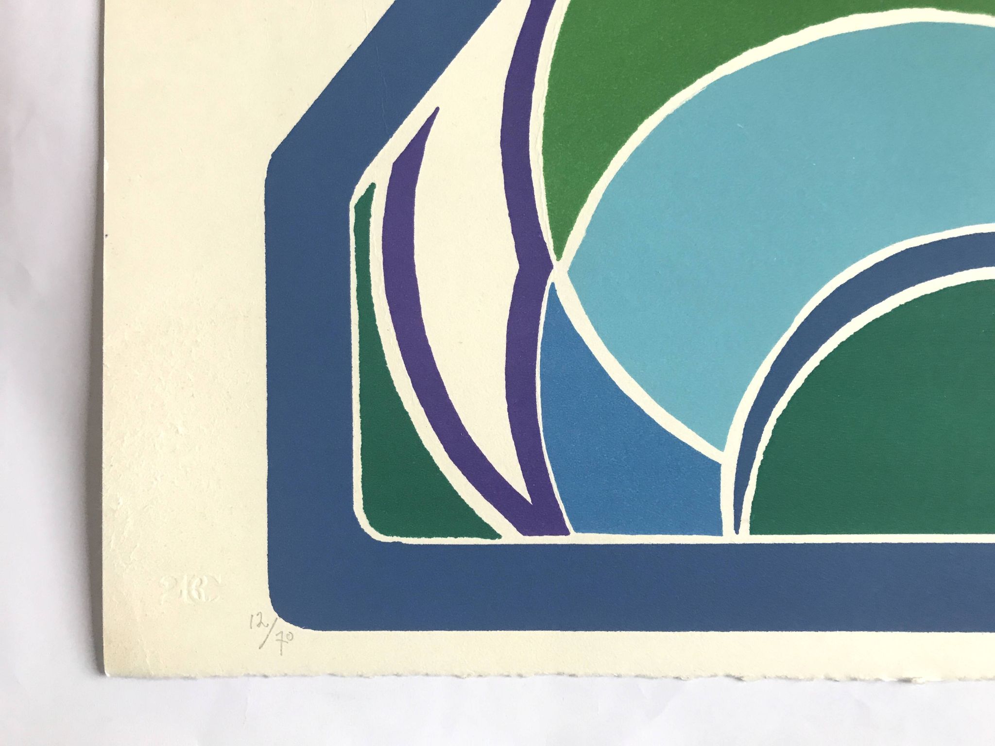 John Harrison LEVEE, Pyramid, 1970. Original screenprint signed in pencil