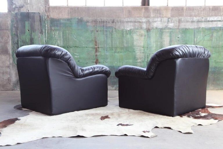 Fauteuil sculpturale rembourrée post-moderne 1980