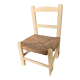 Chaise paillée enfant