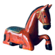 Hand painted carved wooden horse