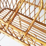 Rattan basket on foot 60 years