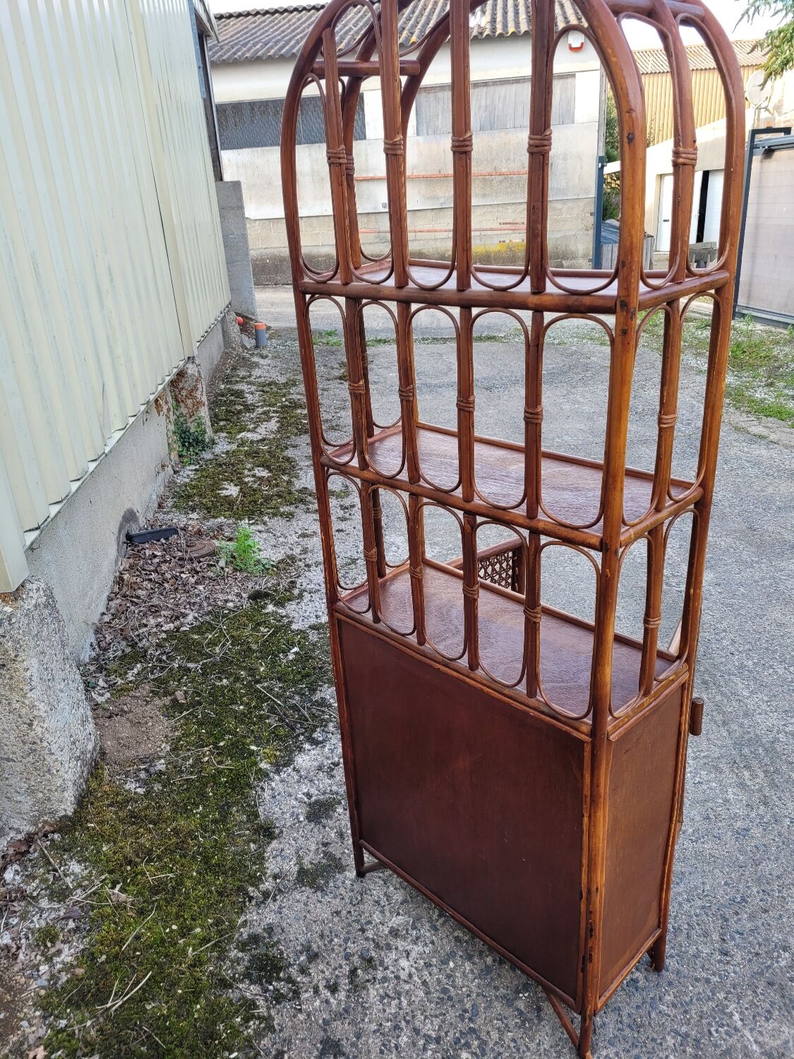 Vintage library shelf