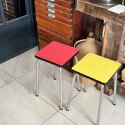 Set of 2 vintage Formica stools