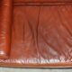 Vintage leather canapé in Art Nouveau style