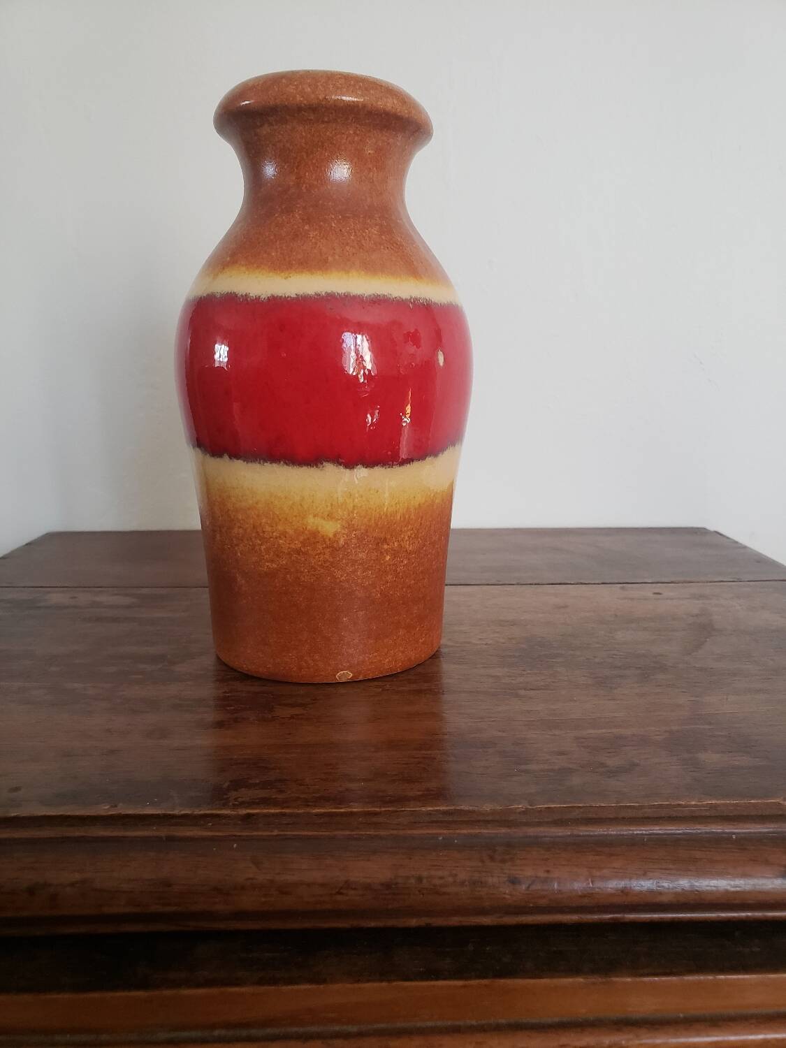 Glazed ceramic vase