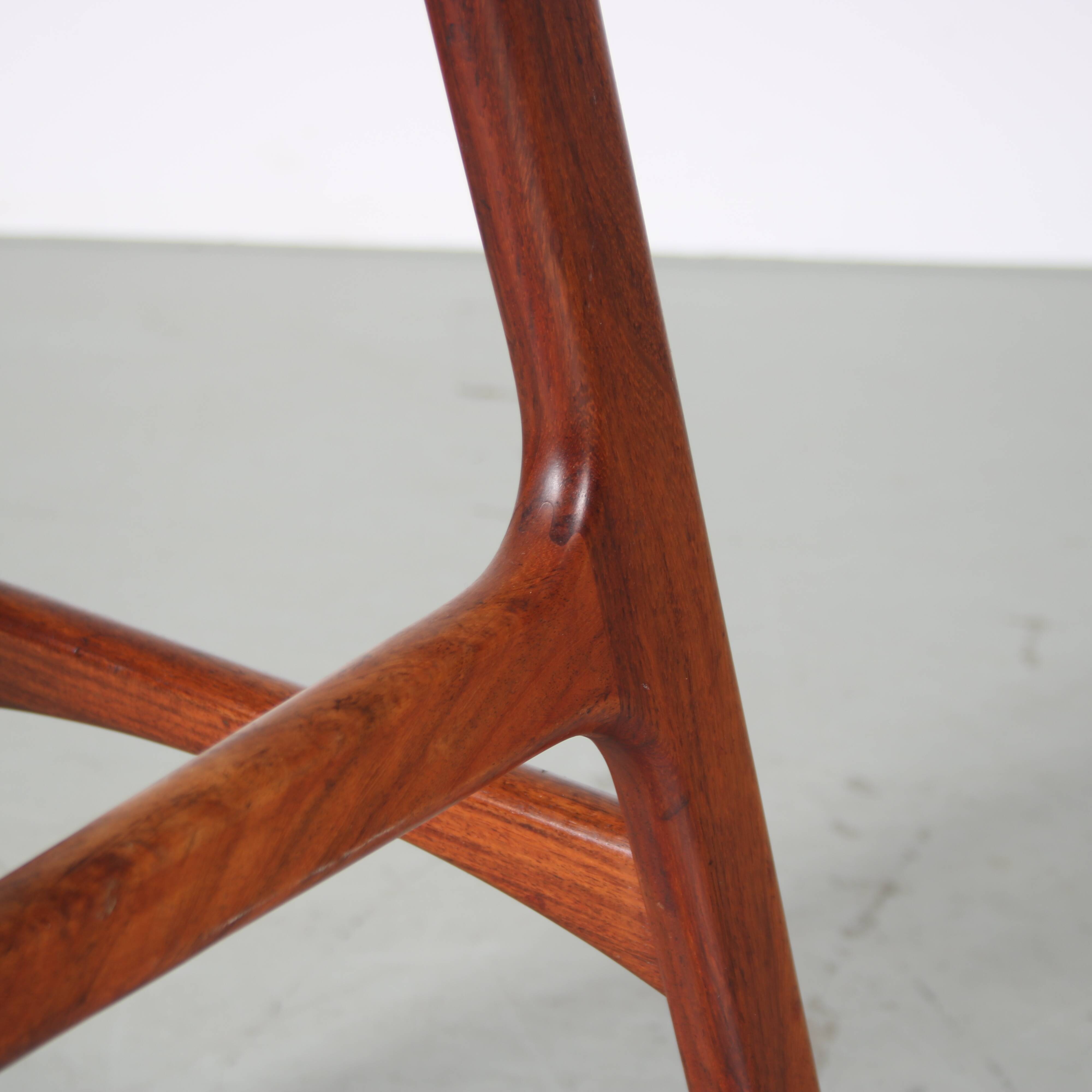1960s Bar stool by Erik Buch for O.D. Mobler in Denmark