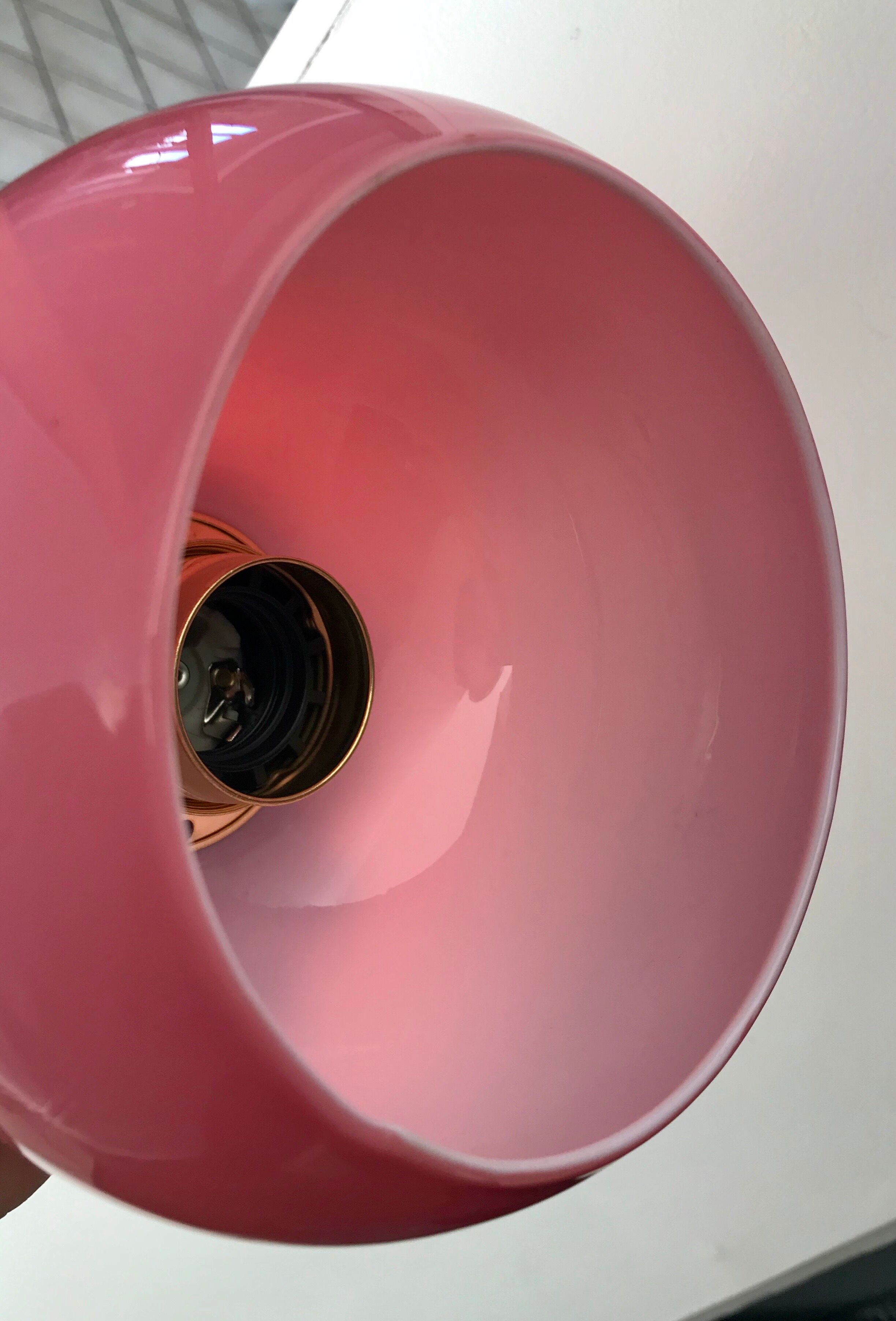 Suspension ball in opaline pink candy 50s