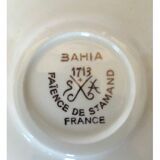 Vintage orange and red coffee set saint amand bahia coffee pot cups saucer