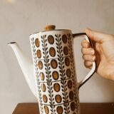 Teapot, Boch walnut tiled coffee maker