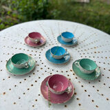 Coffee cups and under cups Digoin Sarreguemines