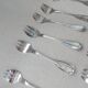 12 dessert forks in silver metal cailard bayard