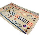 Handmade wool berber rug 246 x 140 cm