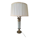 Table lamp in bronze and porcelain