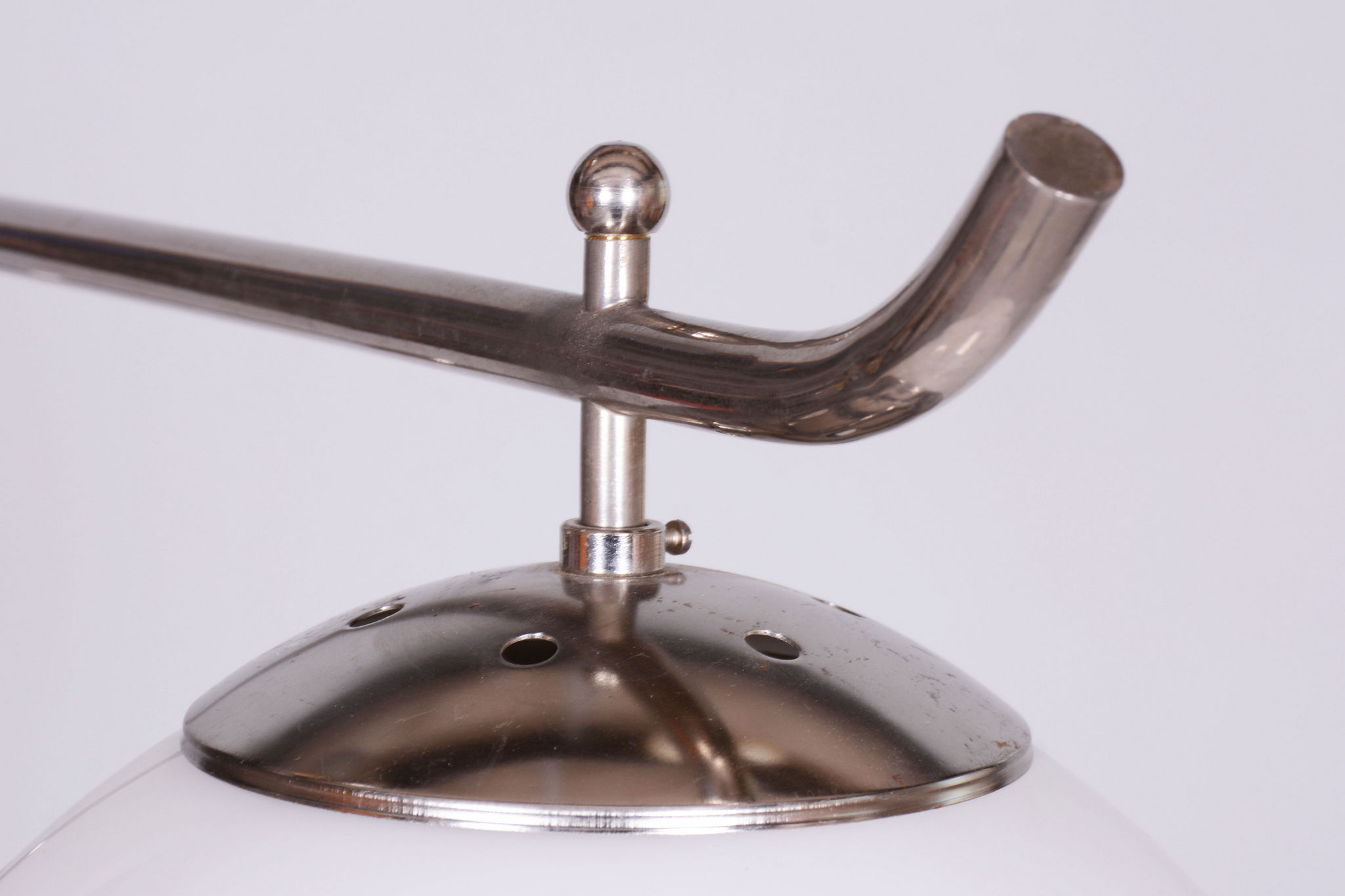 20th century czech bauhaus chrome floor lamp, by hynek gottwald, 1930s