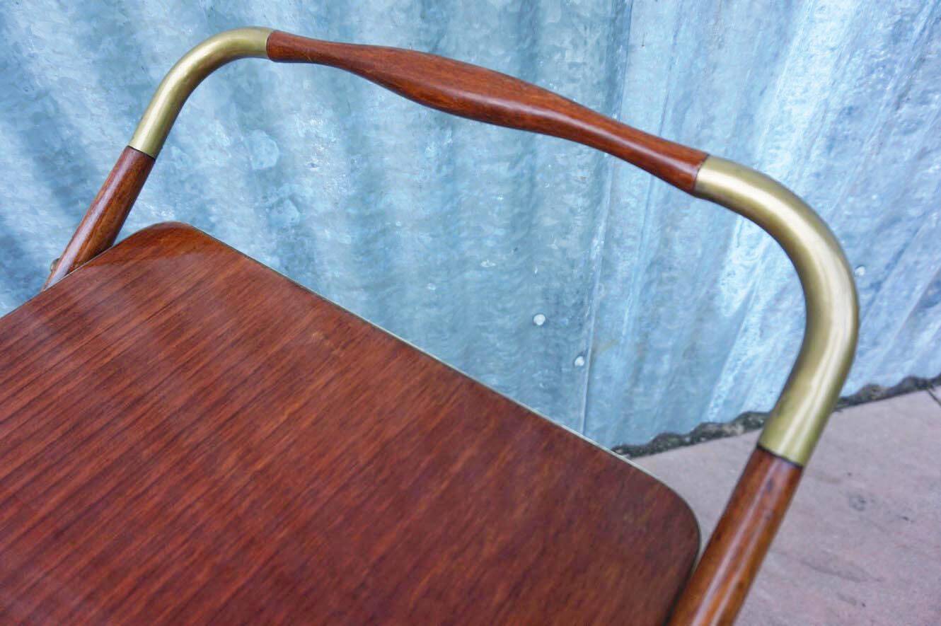 Mid-century bar cart/service cart by Cesare Lacca, 1950s.