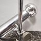 Chrome-Plated Brass Desk Lamp attr. to Giuseppe Ostuni for O-Luce, Italy