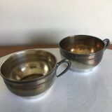 Tasse métal argenté