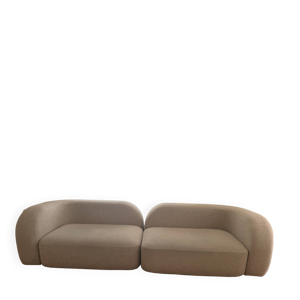 Canapé modulable bouclé