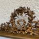 19th century Louis XVI style mirror in wood gilded with gold leaf, 74x150cm
