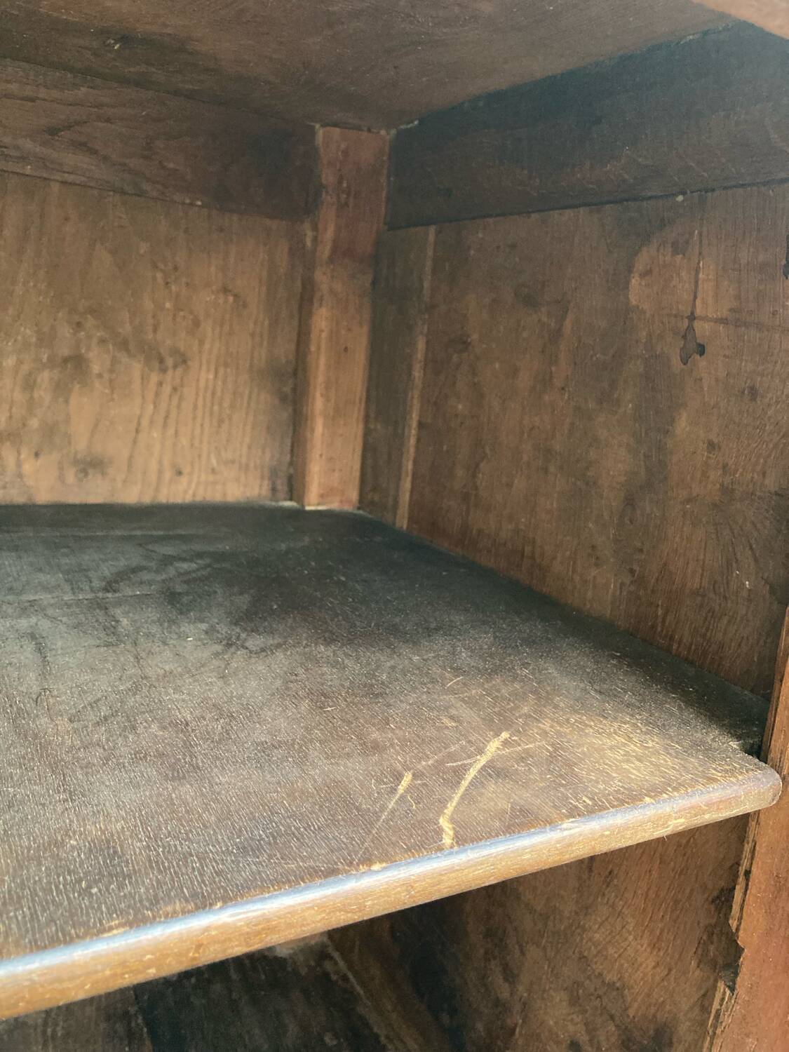 Antique wooden confit pot.