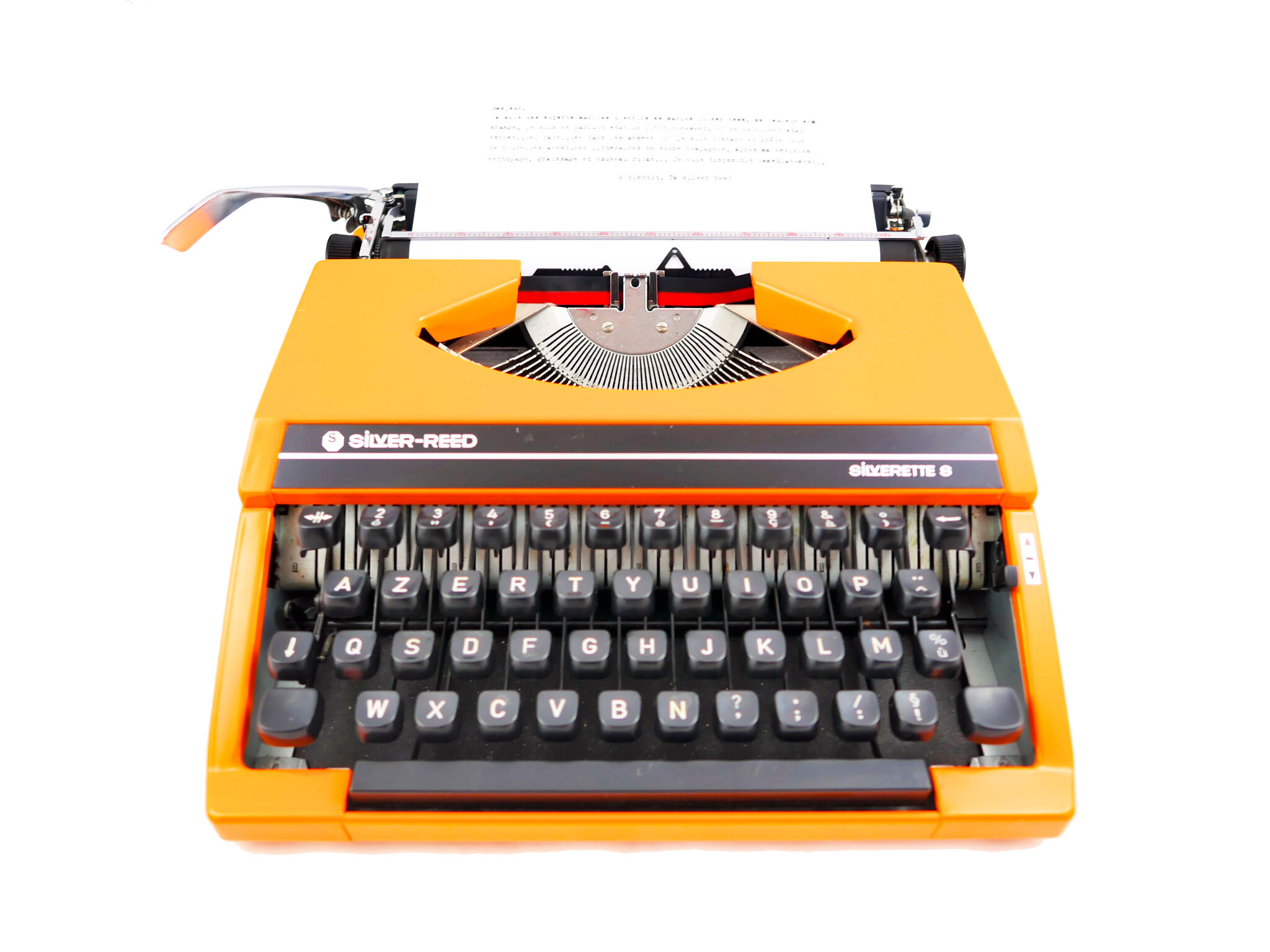 Silver Reed vintage typewriter - revised with new ribbon