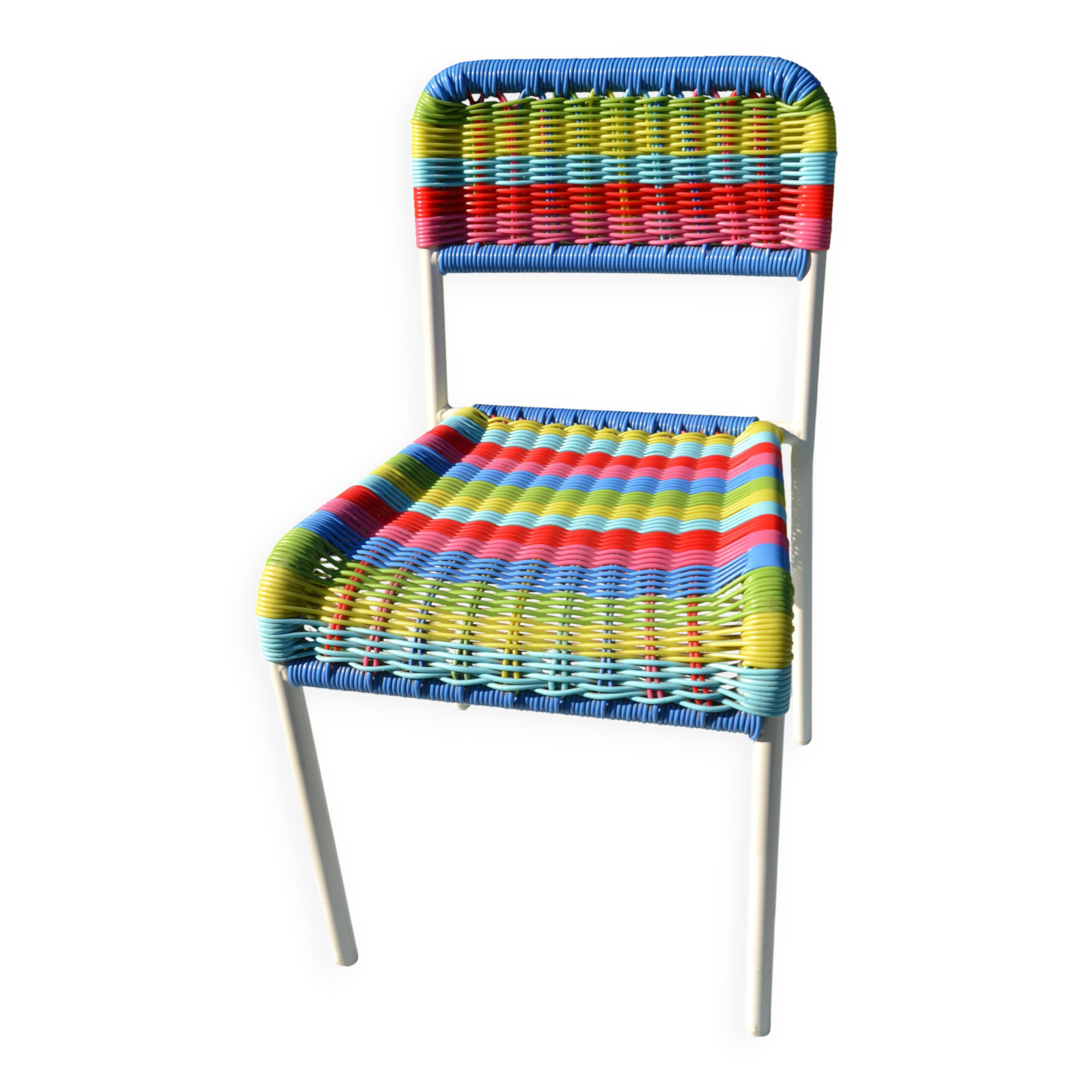 "Fargglad" child scoubidou chair Ikea 1999