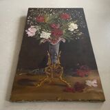 Nature morte sur toile ancienne