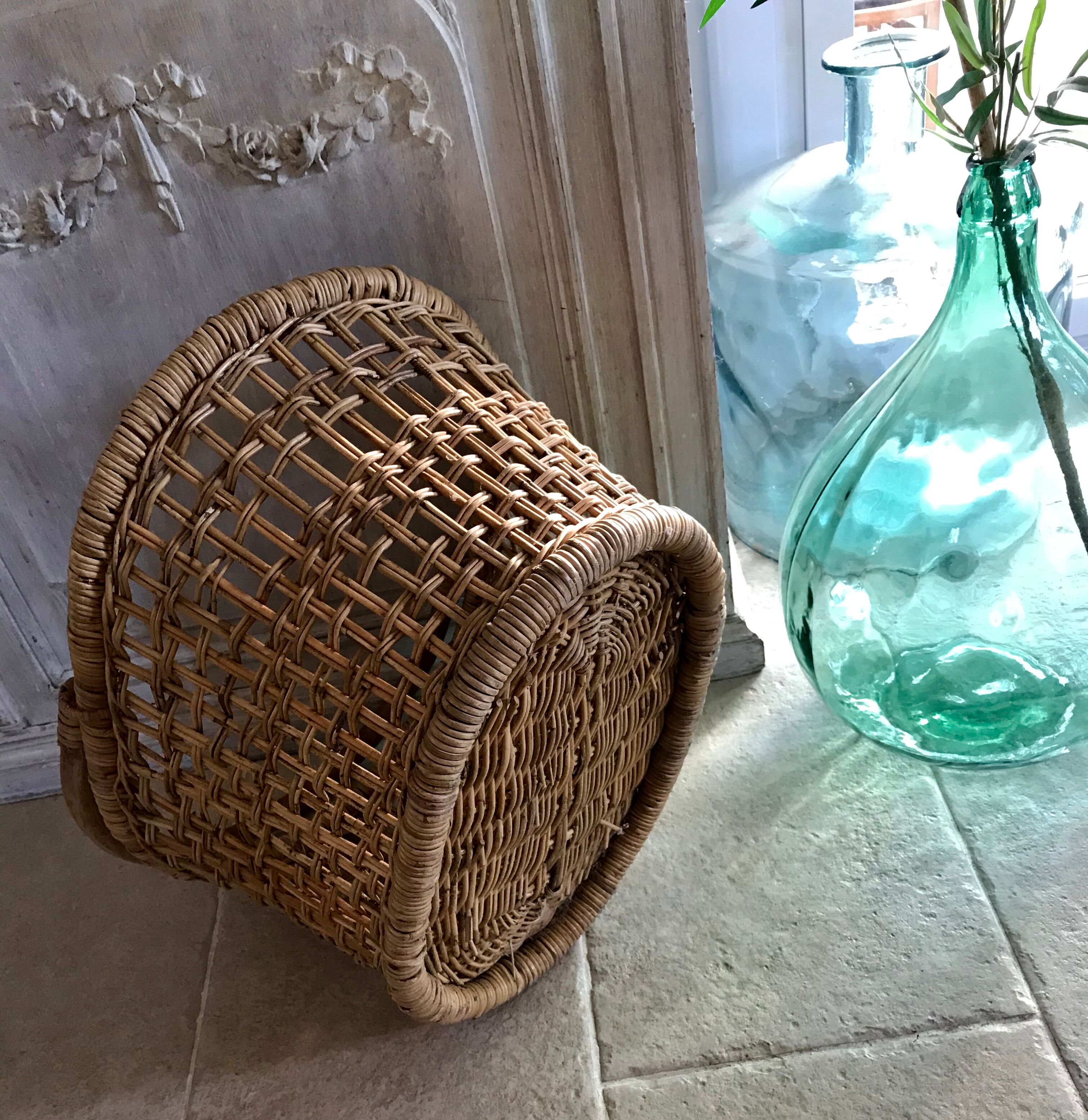 Vintage wicker basket