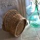 Panier en osier vintage