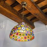 Brutalist chandelier by Felipe Derflingher for Feders, blown glass, 1960, Mexico