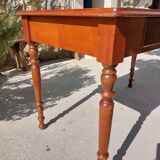 Desk green leather top