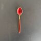 10 silver and vermeil enamel spoons Norway-Sterling 20th century