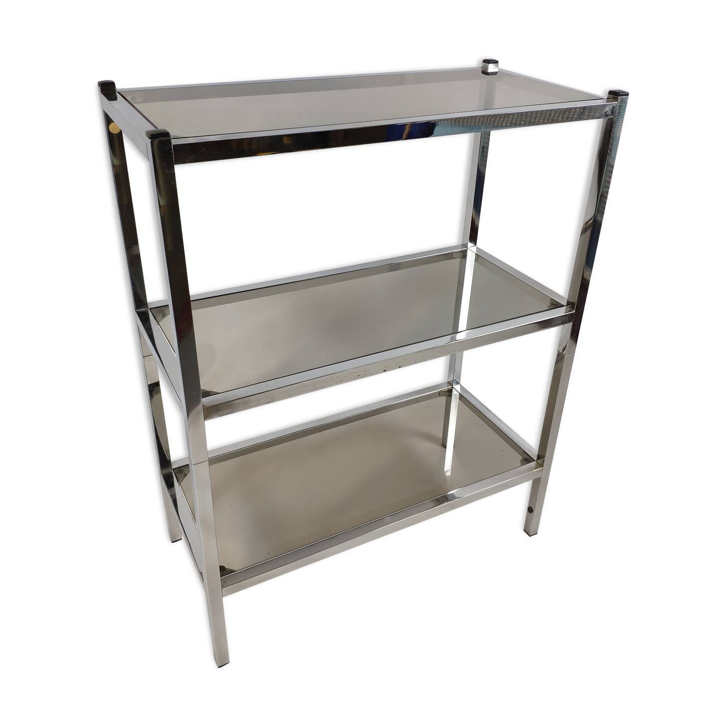 Chrome and glass shelf