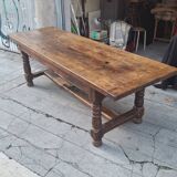 Large oak farmhouse table