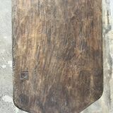 Grande table basse arrondie en teck asiatique ancien