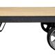 Table basse industrielle noire, années 1960