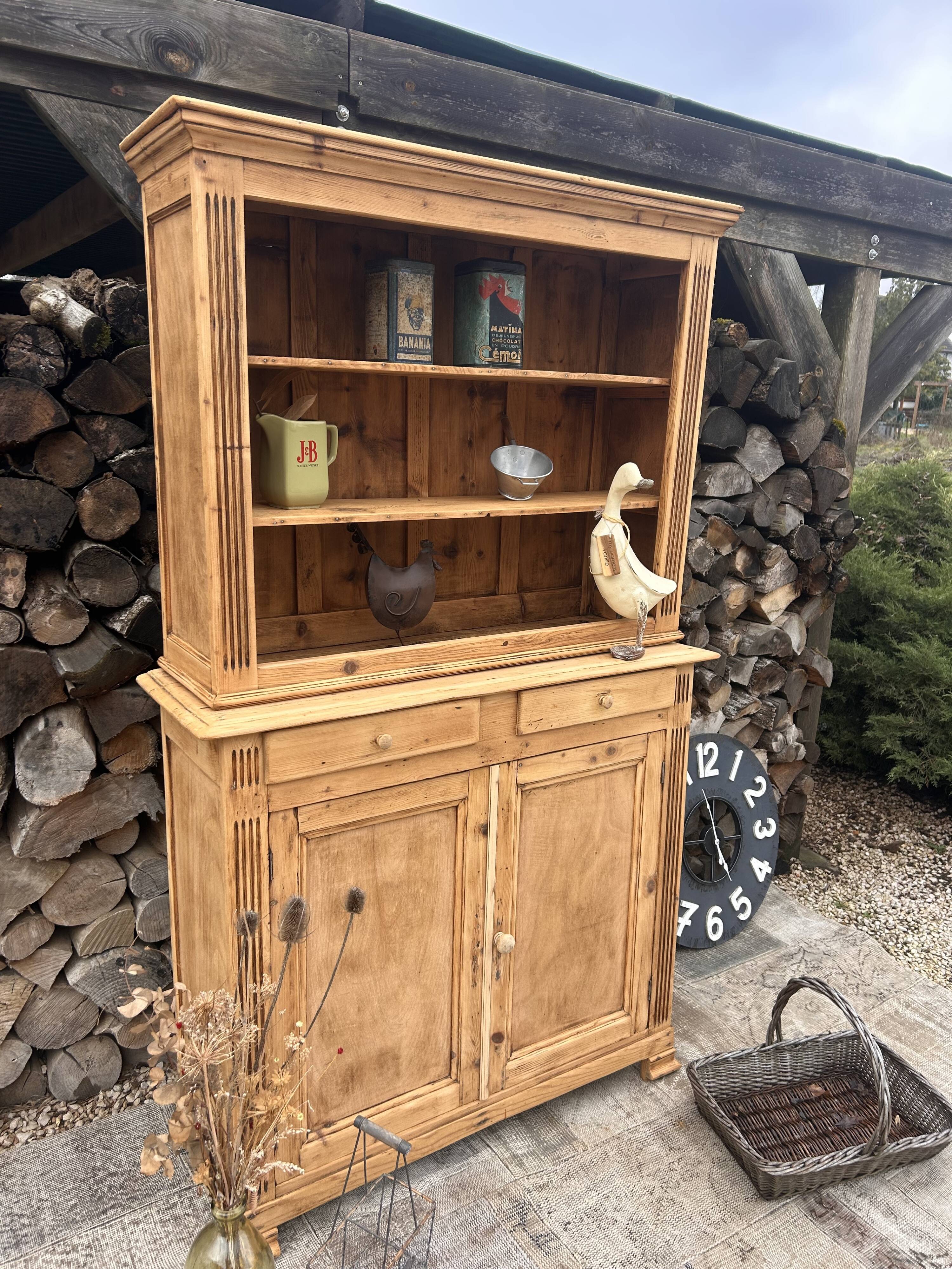 Renovated antique wooden dresser