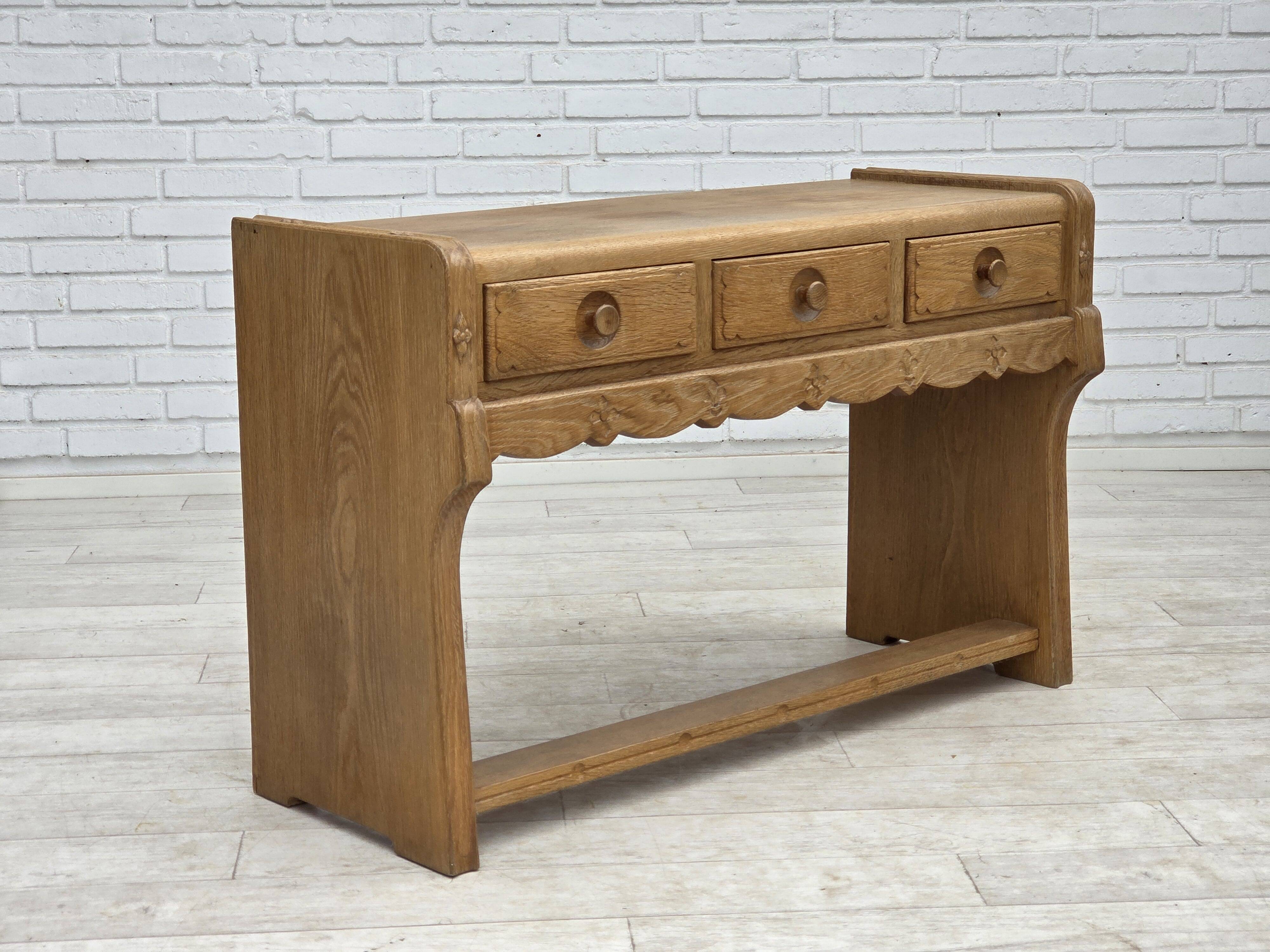 1970s, Danish chest of drawers, oak wood, original good condition.