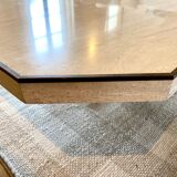 Travertine coffee table